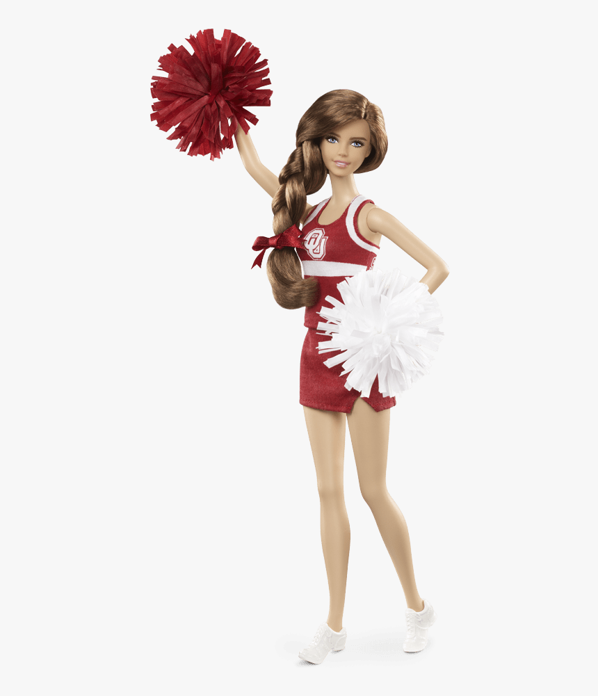 Barbie Cheerleader - University Of Oklahoma Barbie Doll, HD Png Download, Free Download