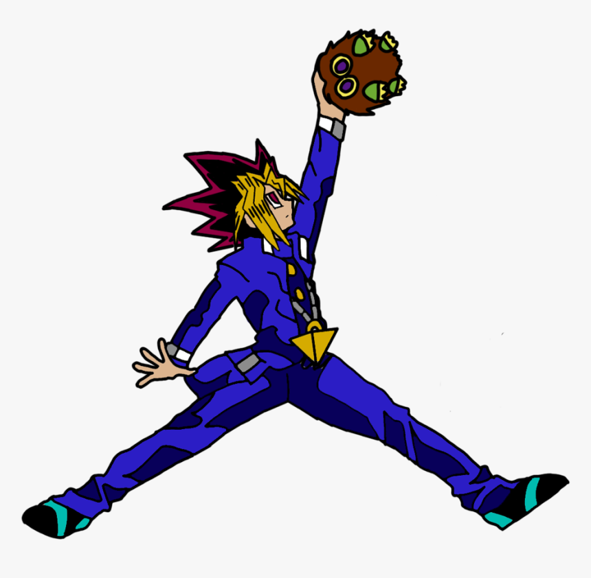 Image Of Jump Man Yugi Soft Enamel Pin - Тату На Баскетбольную Тематику, HD Png Download, Free Download