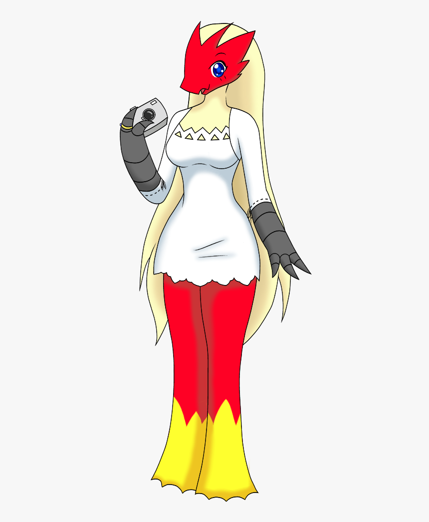 The Big Imageboard Tbib Blaziken Hair Blue Dress Hair - Cartoon, HD Png Download, Free Download