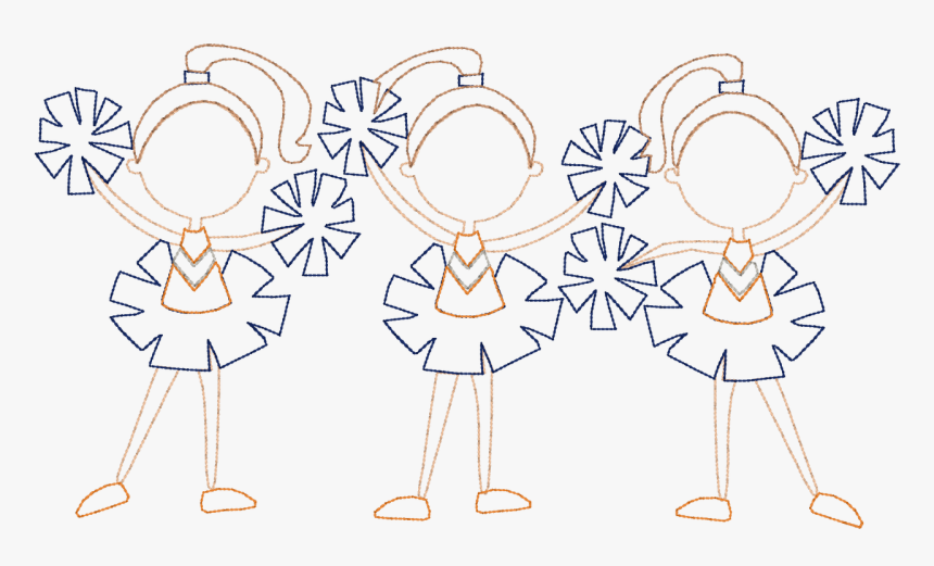 Cheerleader Simple Quick Stitch, HD Png Download, Free Download