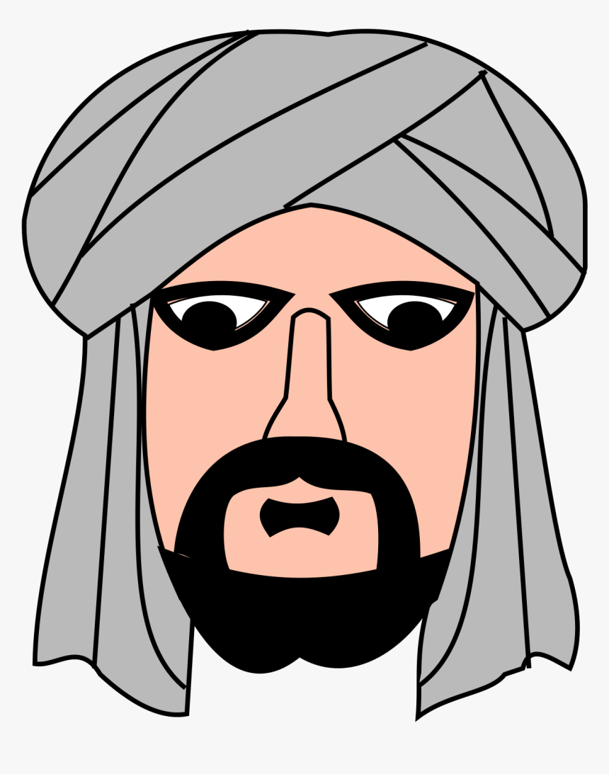 Turban Drawing File - Man In Turban Cartoon, HD Png Download, Free Download