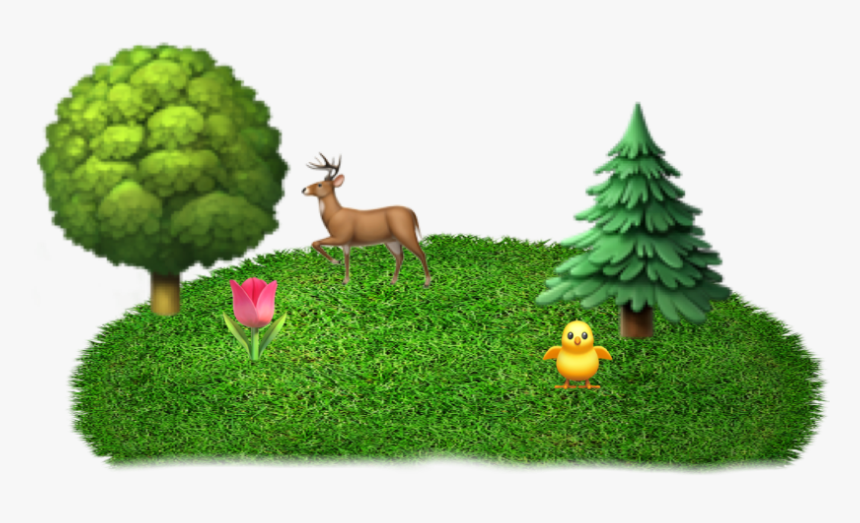 Emoji Forest Sticker 
used - Christmas Tree, HD Png Download, Free Download