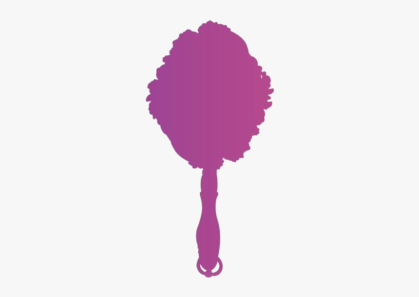 Colorful Gilded Brass Hand Mirror Png - Illustration, Transparent Png, Free Download