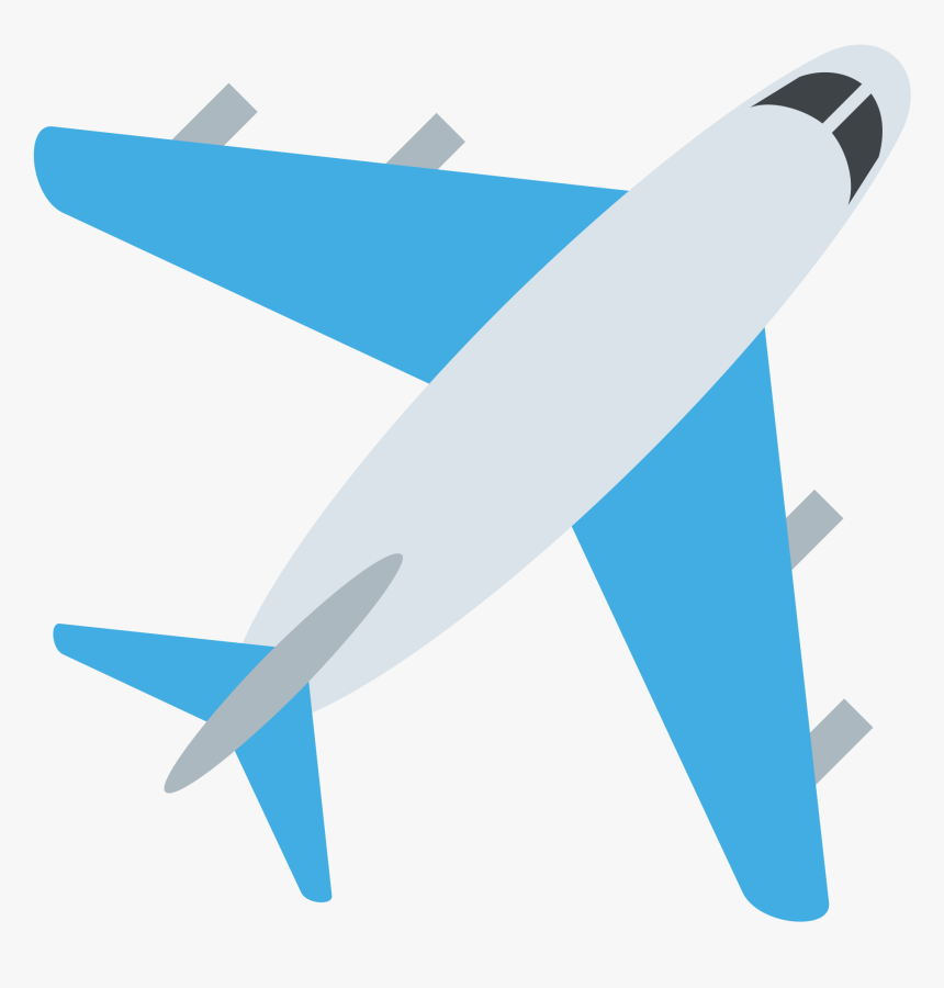 Clipart Plane Emoji - Transparent Background Airplane Emoji, HD Png Download, Free Download