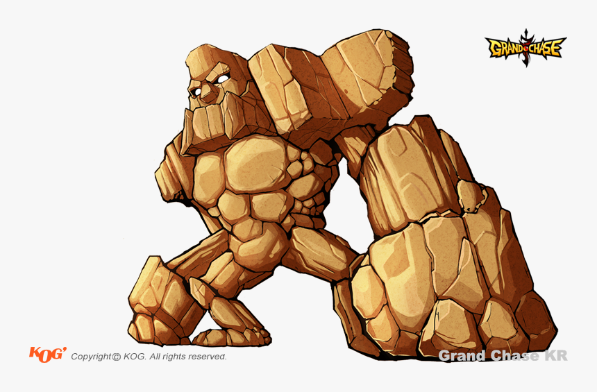 19 Giant Stone Golem - Stone Golem Transparent Background, HD Png Download, Free Download