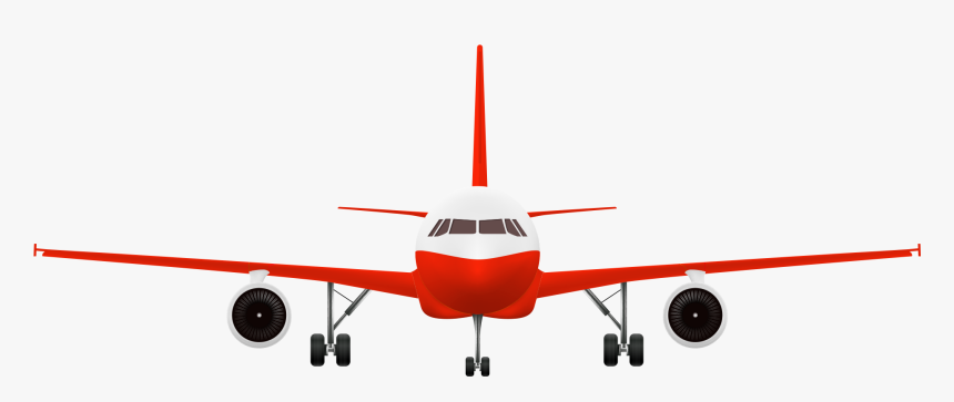 Airplane Front View Png - Airplane Front View Clipart, Transparent Png, Free Download