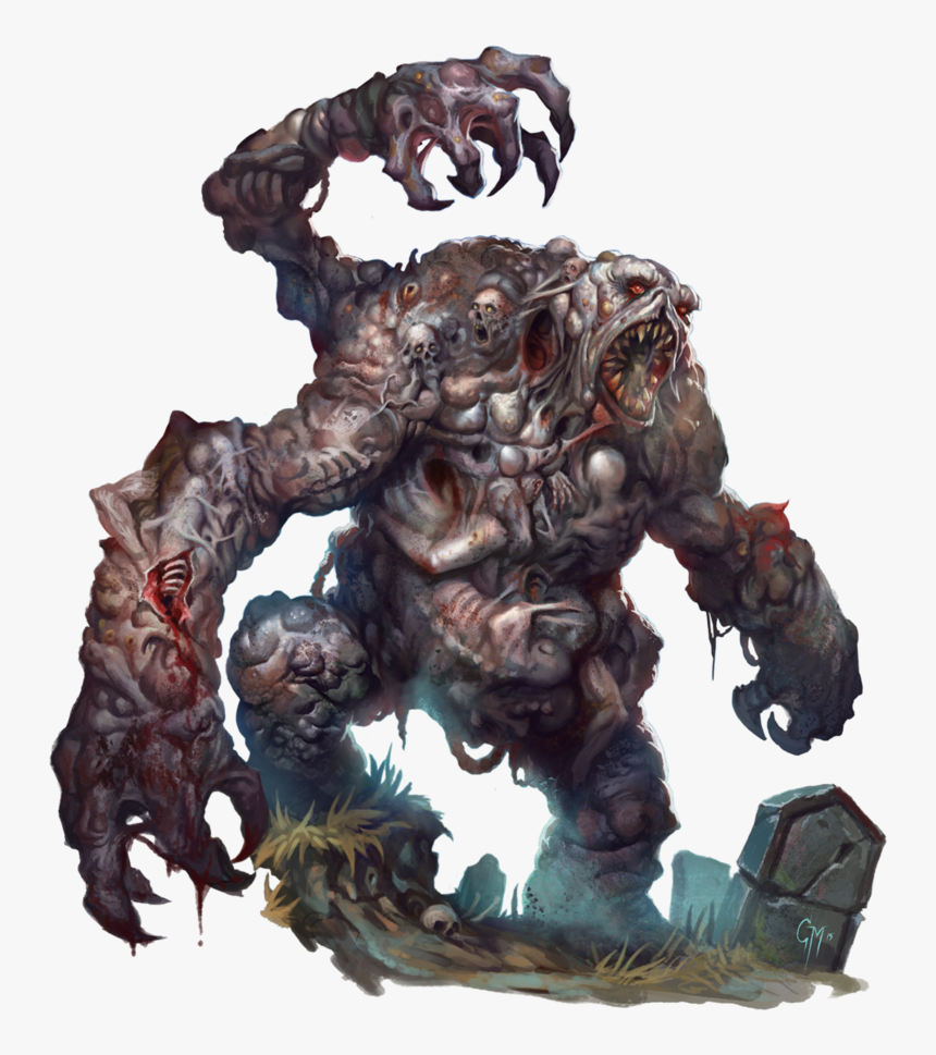 Fictional Character,demon,mythical Creature,warlord - Flesh Golem Png, Transparent Png, Free Download