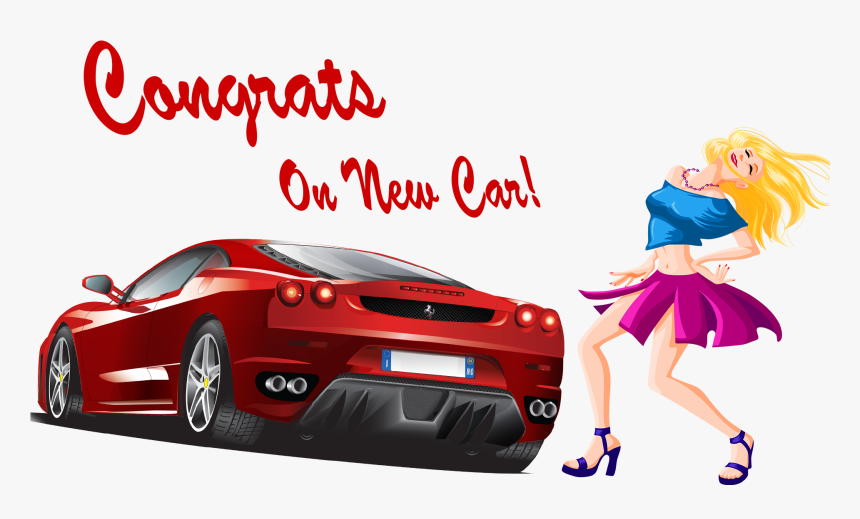 Congrats On New Car Png Free Pic - Ferrari Vector, Transparent Png, Free Download