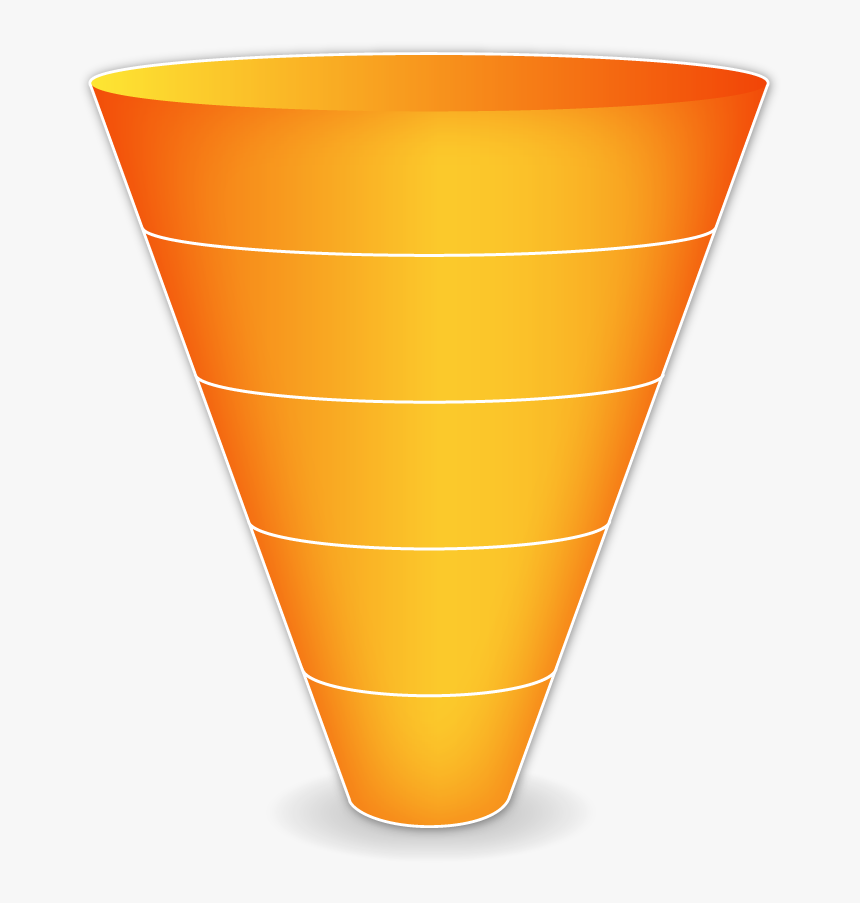 Cone Clipart Mathematics - Upside Down Orange Cone, HD Png Download, Free Download