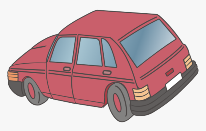 Family Car,automotive Exterior,compact Car - Hatchback Cartoon, HD Png Download, Free Download