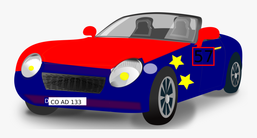 Sports Car Png Pic - Red And Blue Car, Transparent Png, Free Download