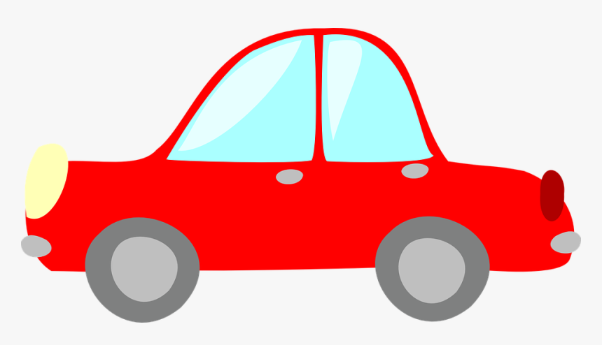 Car, Ride, Transportation, Red, Drive, Headlights - Clipart Red Car, HD Png Download, Free Download