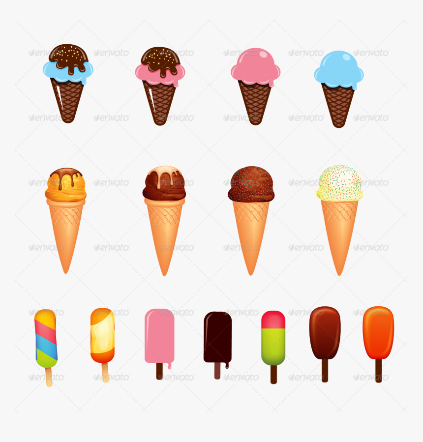 Candy Vector Ice - Ice Cream Candy Vector, HD Png Download, Free Download
