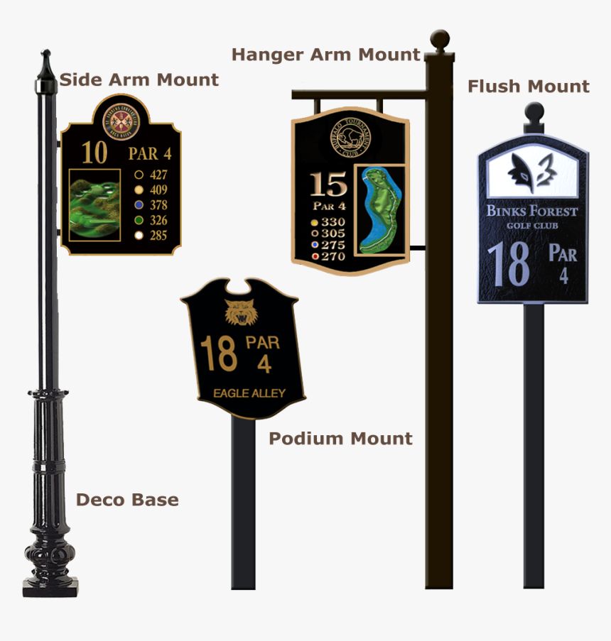 Golf Course Signs Picture - Custom Golf Hole Signs, HD Png Download, Free Download
