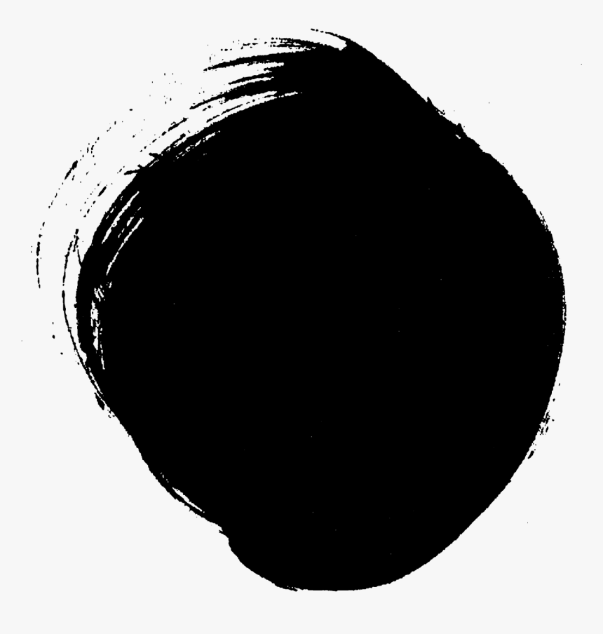 Black Brush Stroke Circle Png, Transparent Png, Free Download