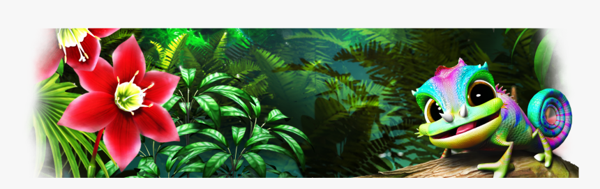 Jungle Cash Us Chameleon Layout - Fern, HD Png Download, Free Download