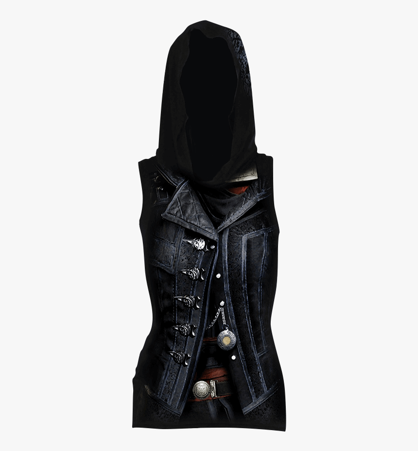 Assassins Creed Syndicate Evie Hooded Tank - Assassins Creed Syndicate Evie Allover Licensed Sleeveless, HD Png Download, Free Download