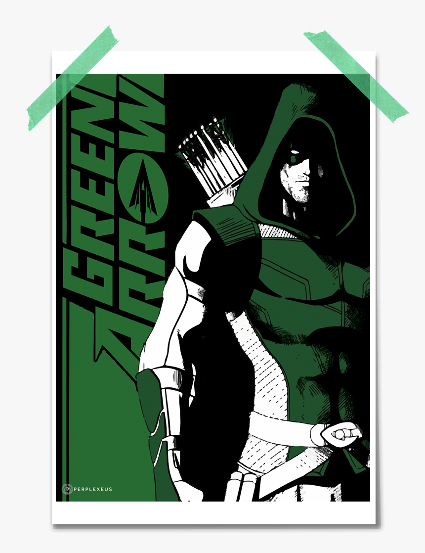 Green Arrow Minimalist Poster - Green Arrow Poster, HD Png Download, Free Download