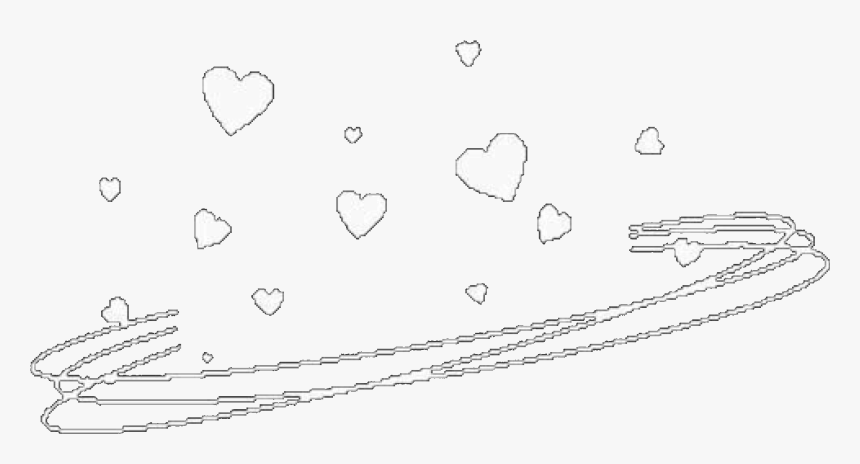 #hearts #circle #swirls #heartcrown #crown #white #whitecrown - Sketch, HD Png Download, Free Download