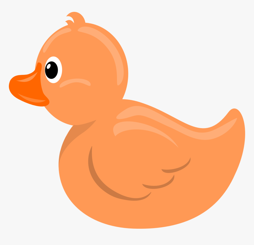 Rubber Duck Clipart - Orange Rubber Duck Clip Art, HD Png Download, Free Download