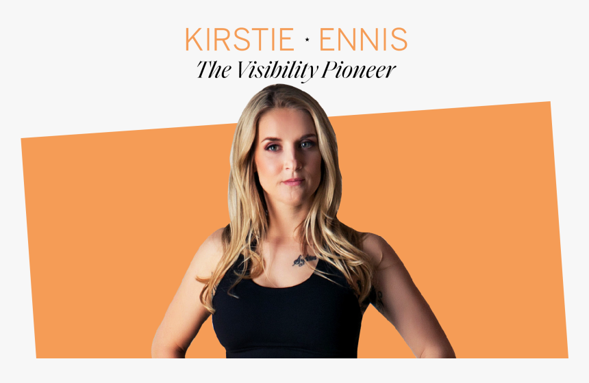 Kirstie Ennis On Orange Background - Girl, HD Png Download, Free Download