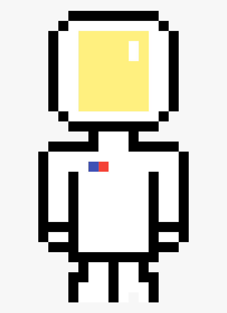 Pixel Art Of Pacman Clipart , Png Download - Minecraft Pixel Art Astronaut, Transparent Png, Free Download