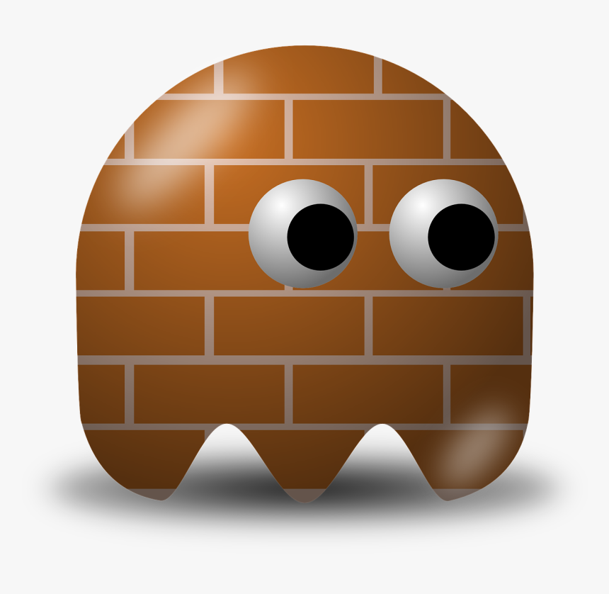 Pacman, Pac-man, Game, Computer Game, Baddie, Arcade - Brown Pac Man Ghost, HD Png Download, Free Download