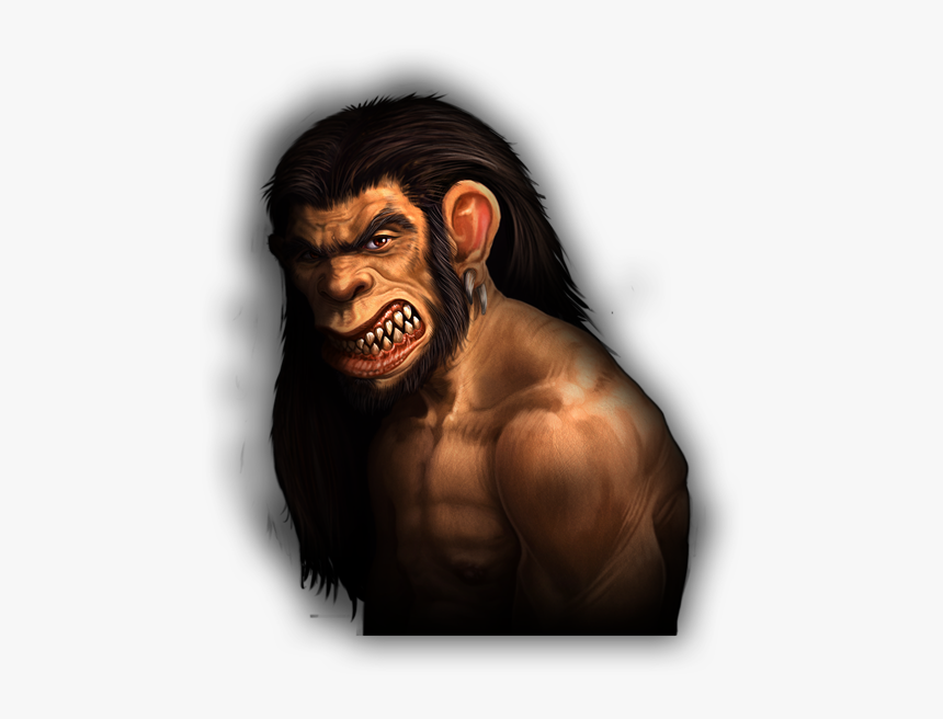 Caveman - Monkey, HD Png Download, Free Download
