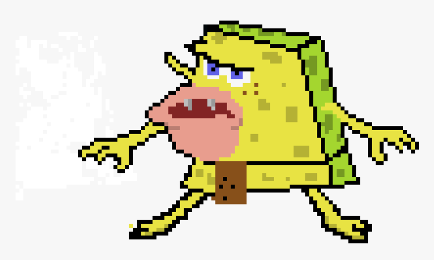 spongebob minecraft pixel art