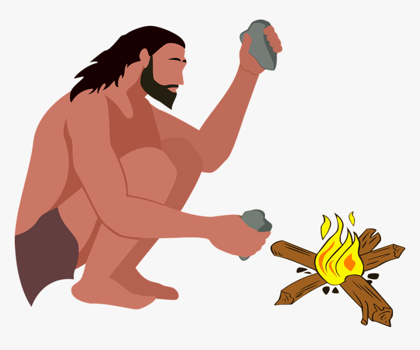 Stone Age, Caveman, Primitive, Neanderthal, Prehistoric - Fire, HD Png Download, Free Download