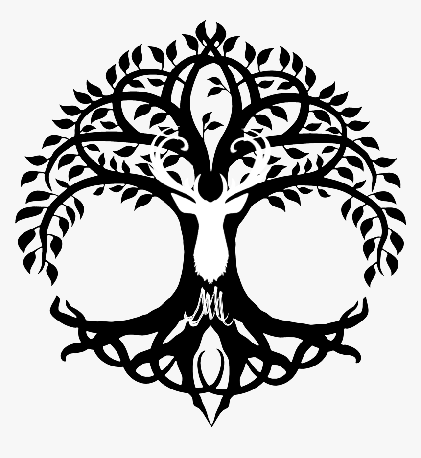 Transparent Vintage Seashell Clipart - Celtic Tree Of Life Silhouette, HD Png Download, Free Download