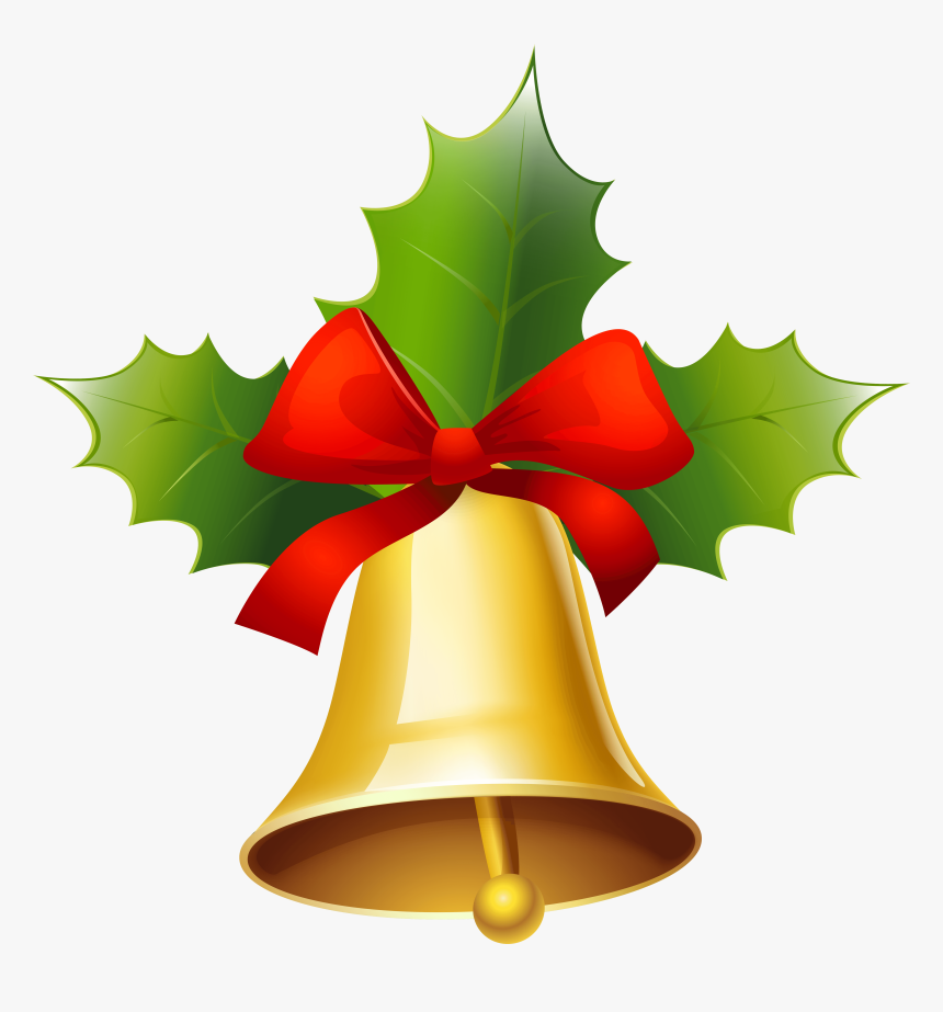 Golden Christmas Bell Png Clipart Image - Clipart Picture Of Christmas Bell, Transparent Png, Free Download