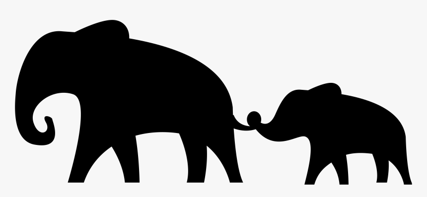 Cliparts For Free - Elephant African Animal Silhouette, HD Png Download, Free Download