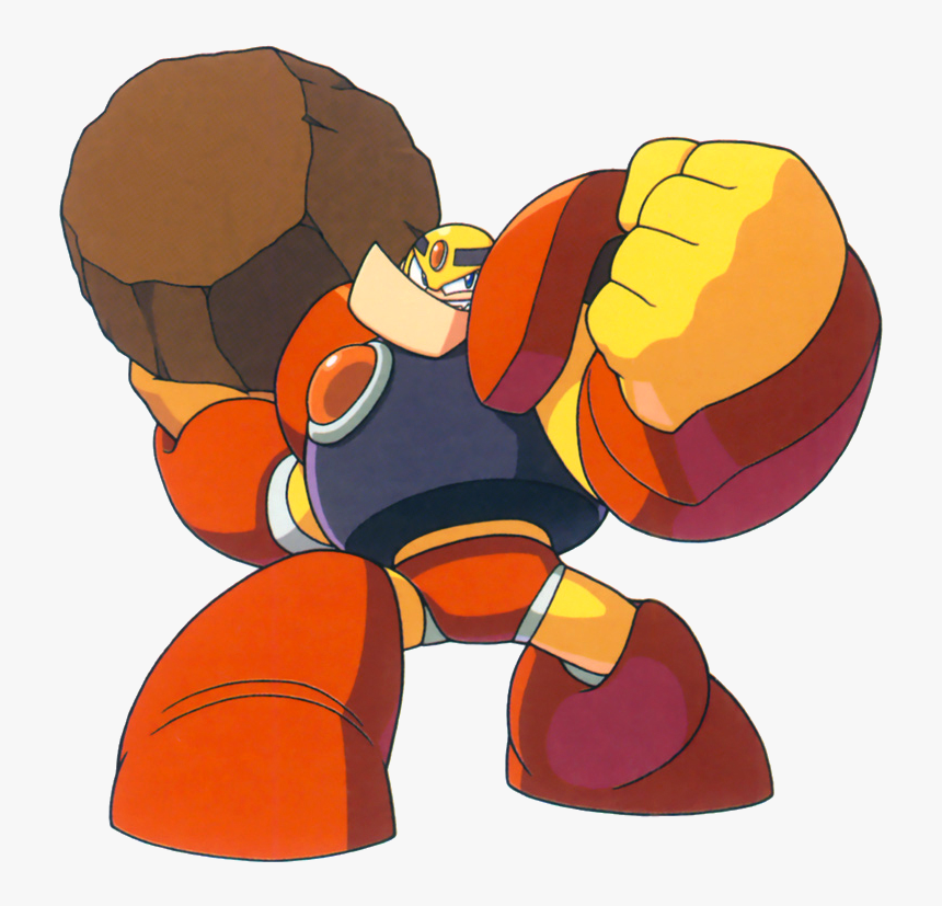 Gutsmugshot - Guts Man Mega Man, HD Png Download, Free Download