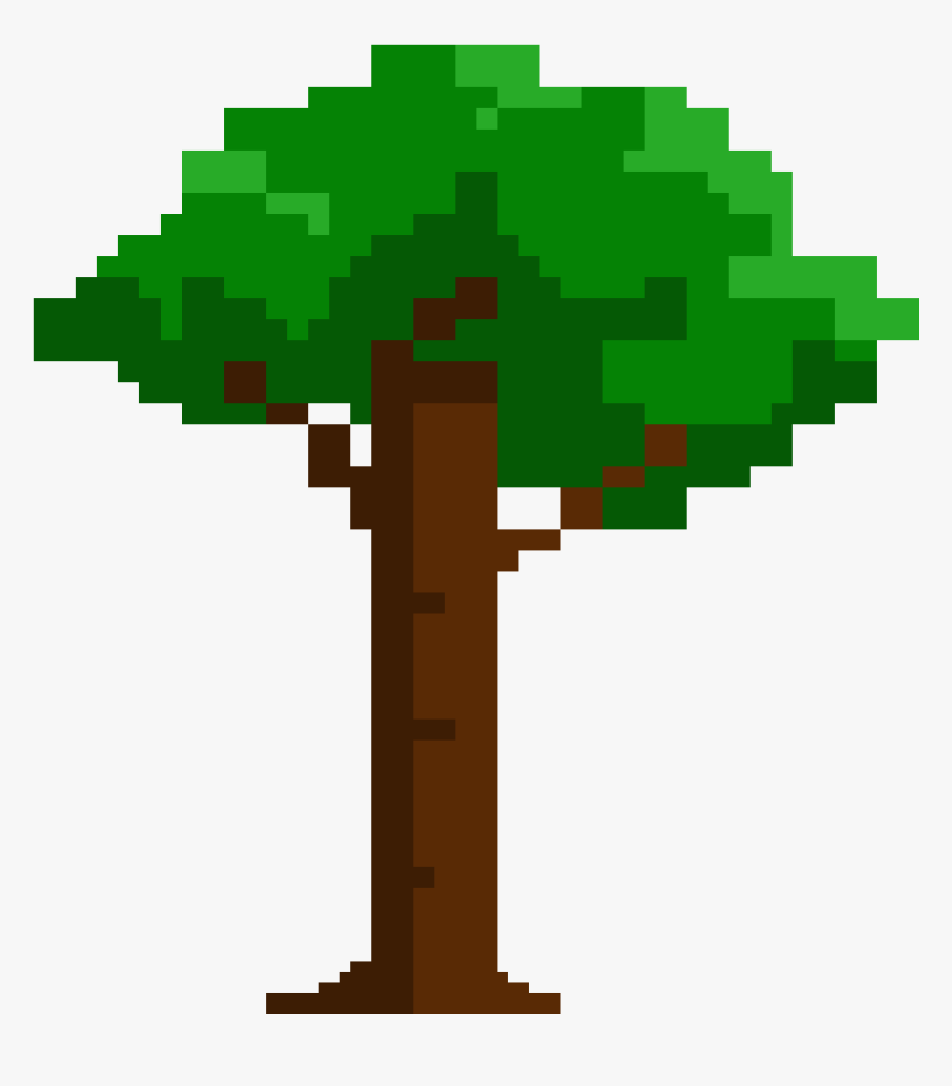 Easy Pixel Art Trees, HD Png Download, Free Download