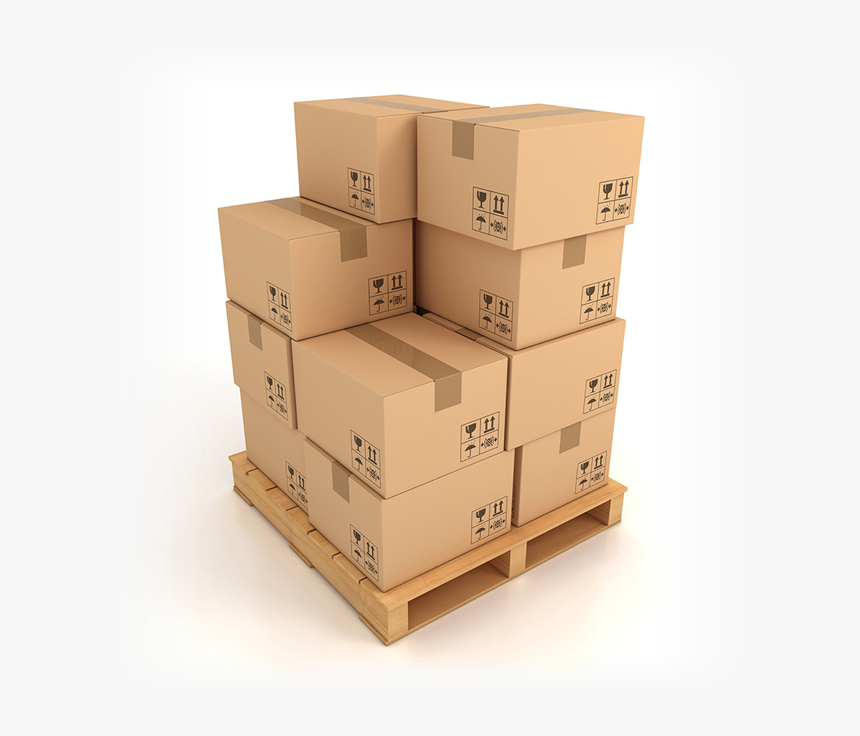 A Pallet With Boxes Representing Distribution In Sage - Pallet With Boxes Png, Transparent Png, Free Download