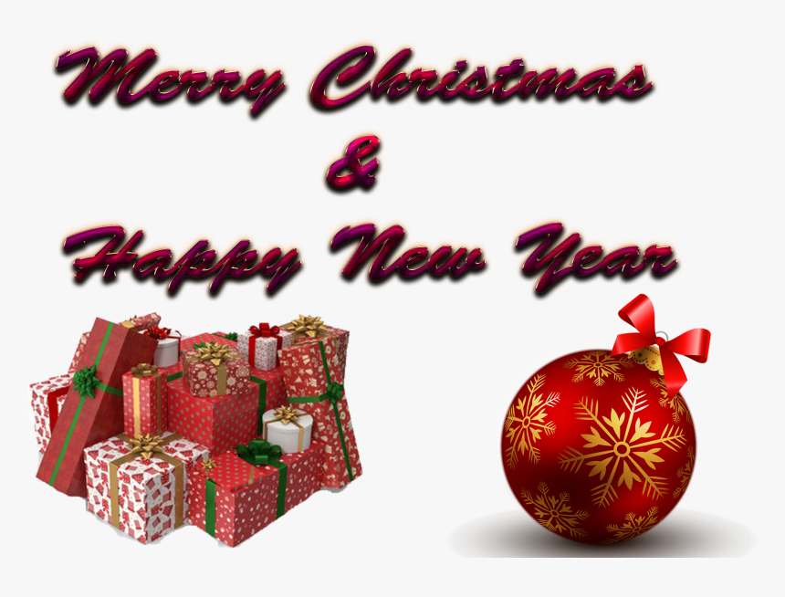 Christmas And New Year Png Free Background - Christmas Ornament, Transparent Png, Free Download