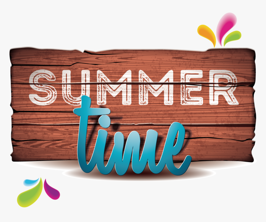 Summer Illustration Vector Time Holiday Beach Clipart - Summer Time Logo Png, Transparent Png, Free Download