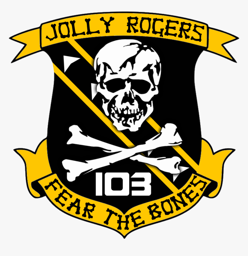 Bsg Vfs-103 Jolly Rogers Squadron Insignia By Viperaviator - Jolly Roger Fear The Bones, HD Png Download, Free Download