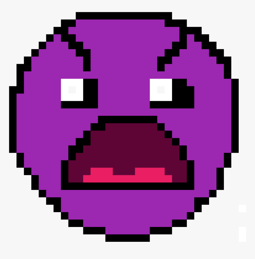 Geometry Dash Insane Difficulty Face - Deadpool Logo Pixel Art, HD Png Download, Free Download
