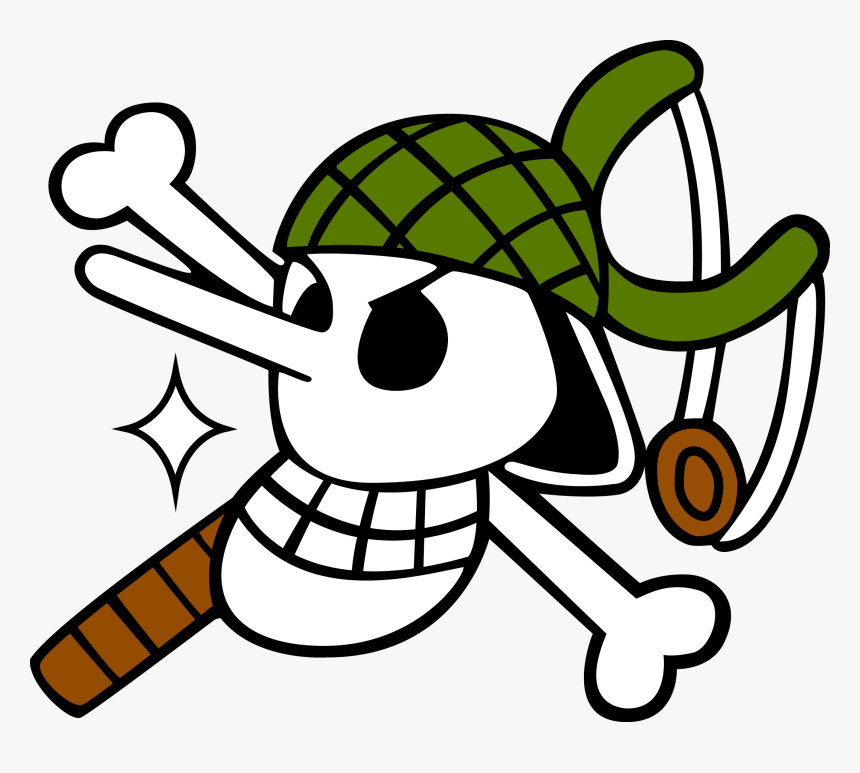 Transparent Zoro Clipart - One Piece Usopp Skull, HD Png Download, Free Download