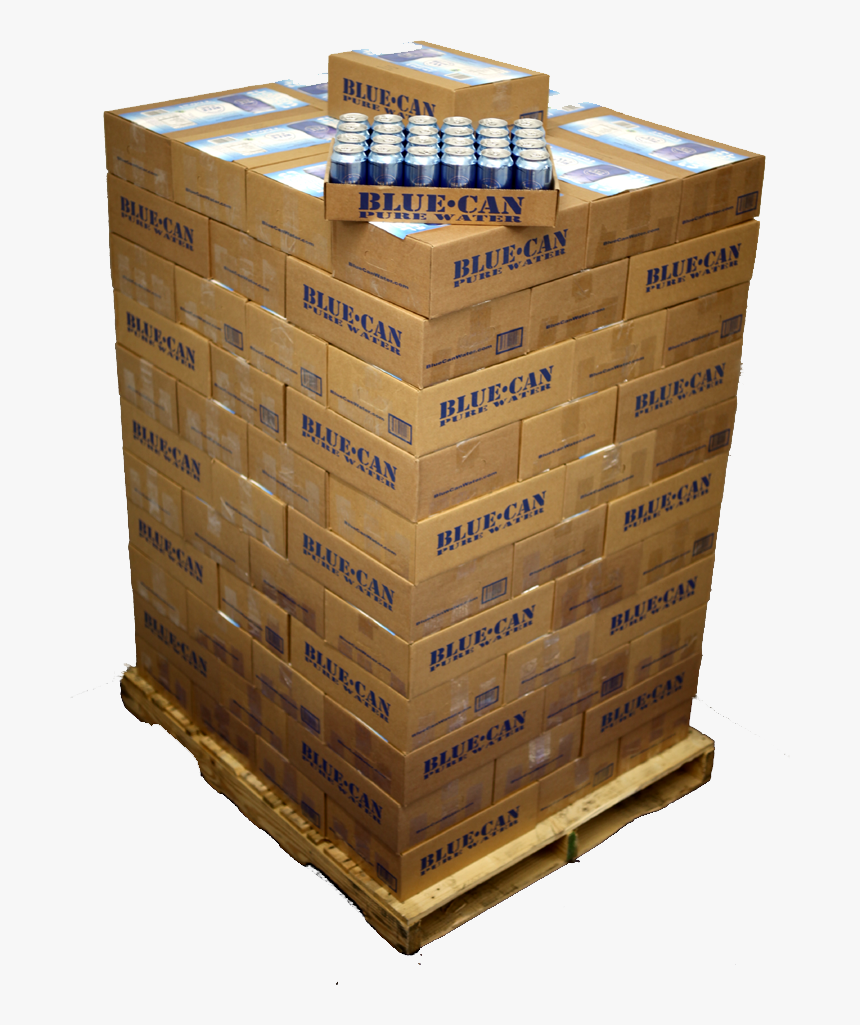 Pallet With Stacked Cases - Pallets Of Beer Cases, HD Png Download, Free Download