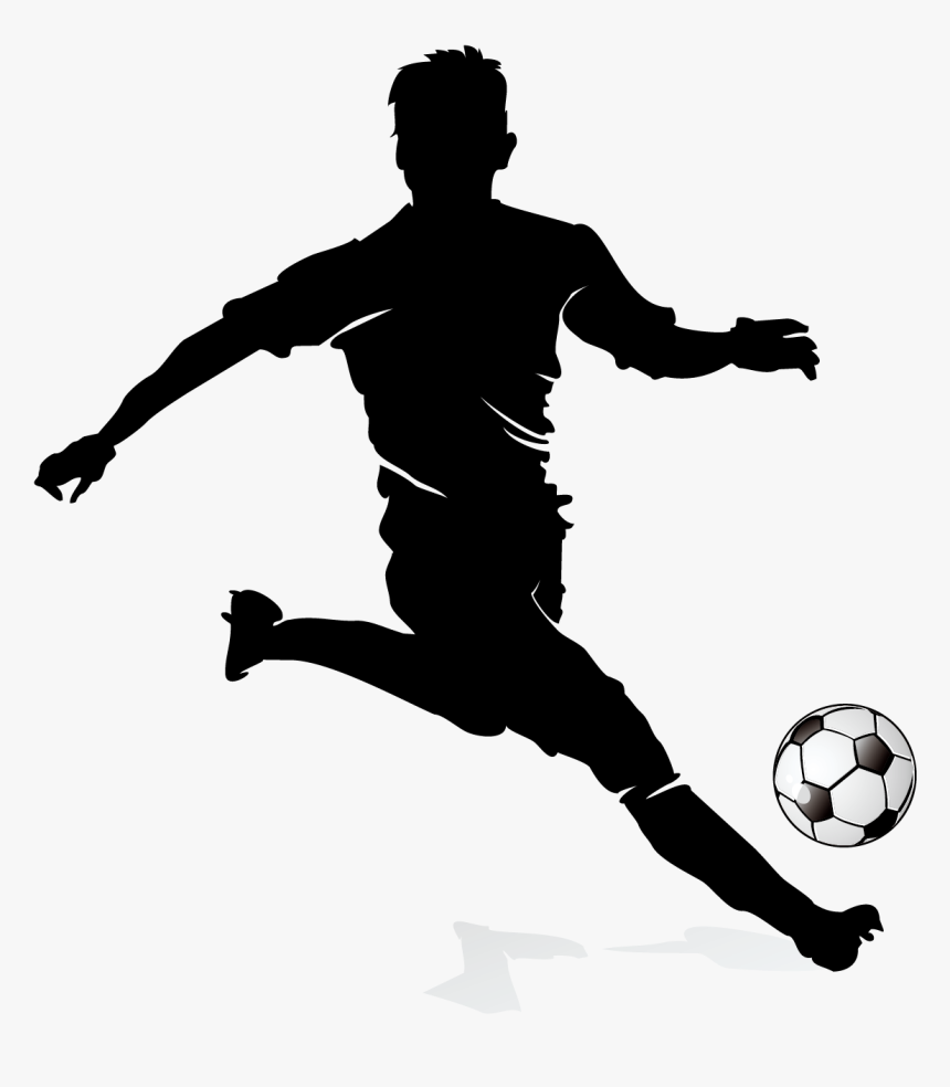 Football Player Dribbling - Football Player Vector Png, Transparent Png, Free Download