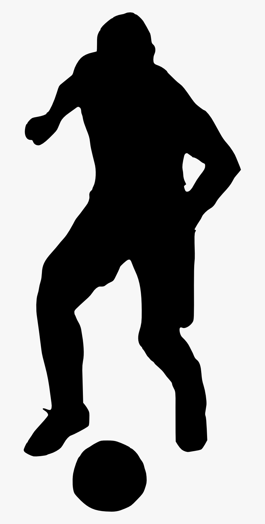 Football Player Silhouette - Football Player Silhouette Png, Transparent Png, Free Download