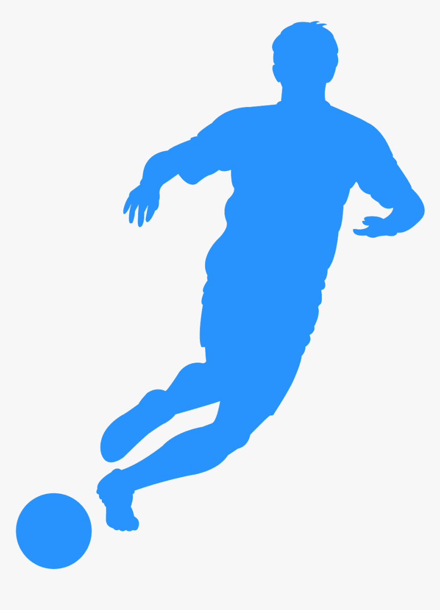 Grey Soccer Player Silhouette, HD Png Download, Free Download