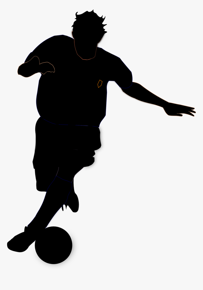 Soccer Football Player Free Picture - Vektor Orang Main Bola, HD Png Download, Free Download