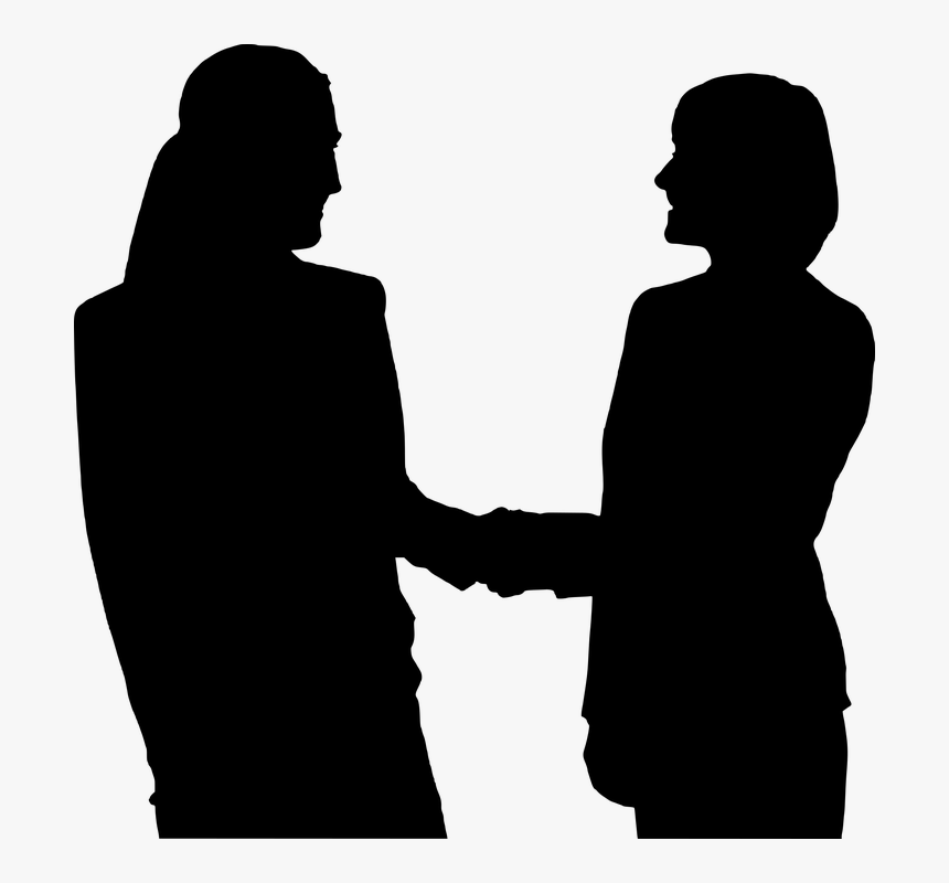 Silhouette, Business, Agreement, Businesswoman, Hands - News Reporter Silhouette Png, Transparent Png, Free Download