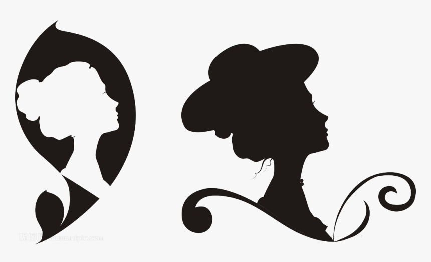 Goddess Silhouette Mirror Png Download - Goddess Silhouette Png, Transparent Png, Free Download