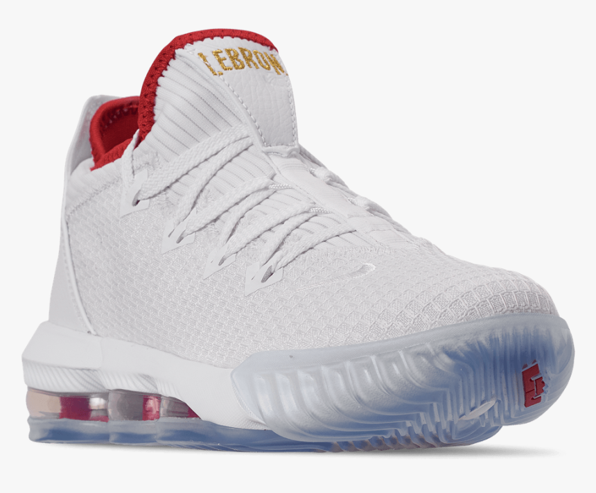 Lebron 16 Low White Red, HD Png Download, Free Download