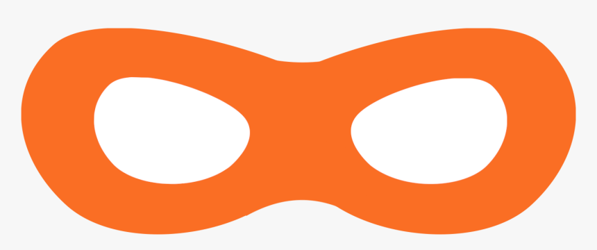 Super Hero Mask Incredibles Free Printable Superhero - Super Hero Mask Orange, HD Png Download, Free Download